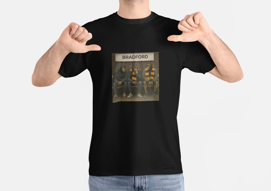 Retro Bradford City "BRADFORD" Station Tee | On The Terrace Exclusive - On The Terrace