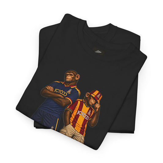 Bradford City JCT600 Era Duo terrace t-shirt in black, chest print detail - On The Terrace casual wear