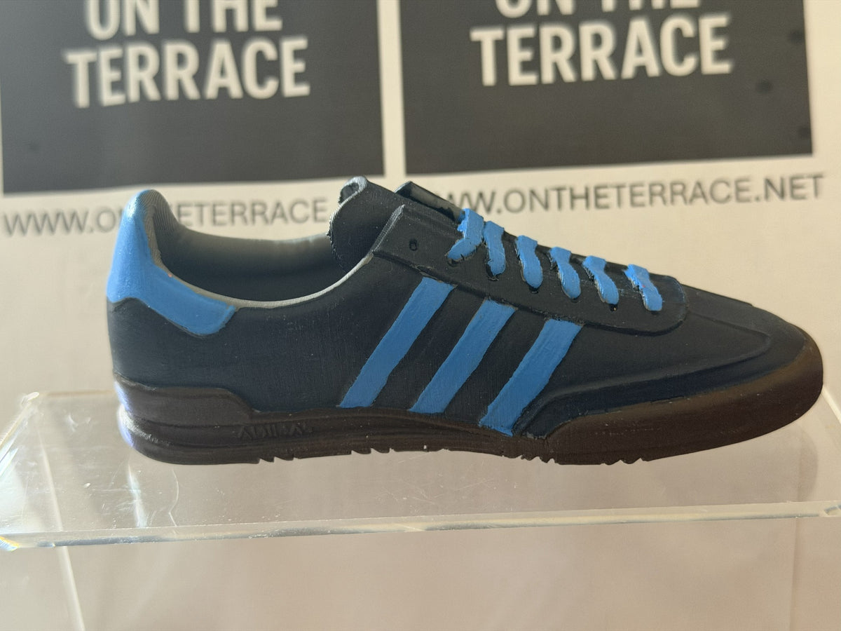 Black and blue adidas Jeans inspired 120 mm 3D model, opposite side