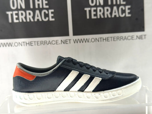 adidas Lyon inspired 3D printed trainer model, inner side view showing white stripes and textured white sole