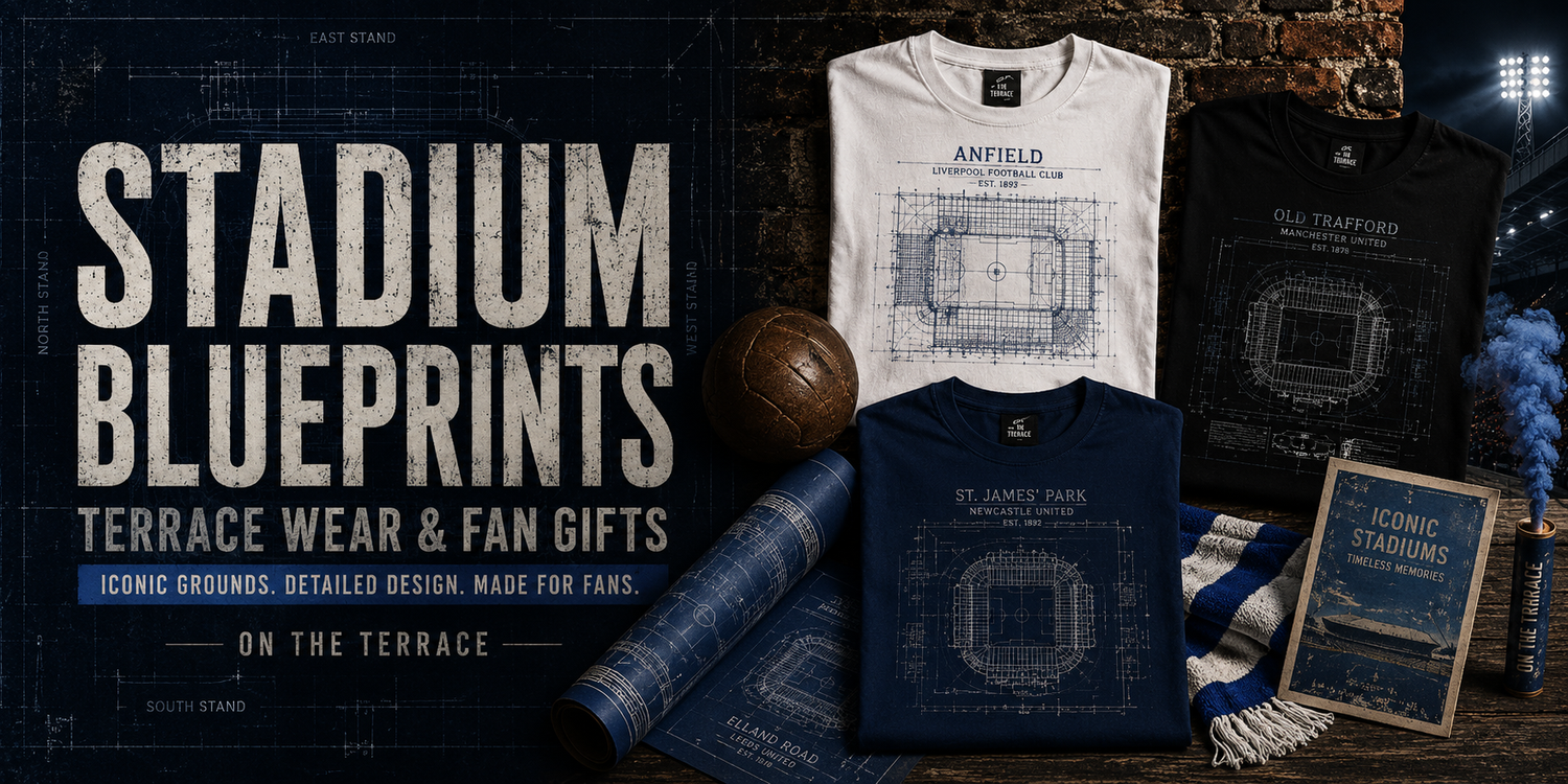 Stadium Blueprint T-Shirts | Football Ground Tees & Fan Gifts