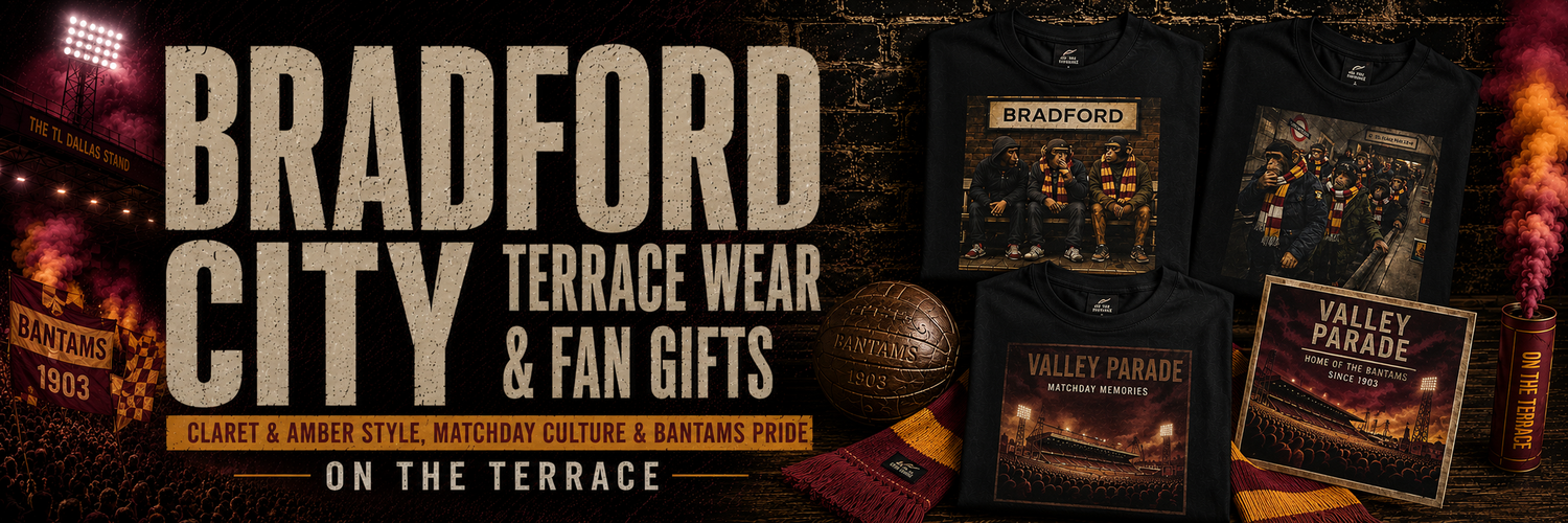 Bradford City T-Shirts, Terrace Wear & Bantams Fan Gifts #BCFC