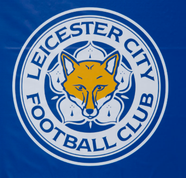 Leicester City Football Club crest with fox head on blue background