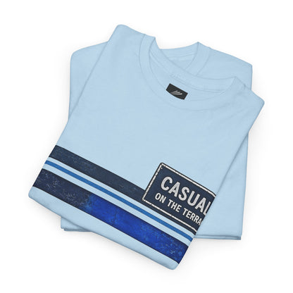 Casuals On The Terrace Heavy Cotton T-Shirt – Light Blue