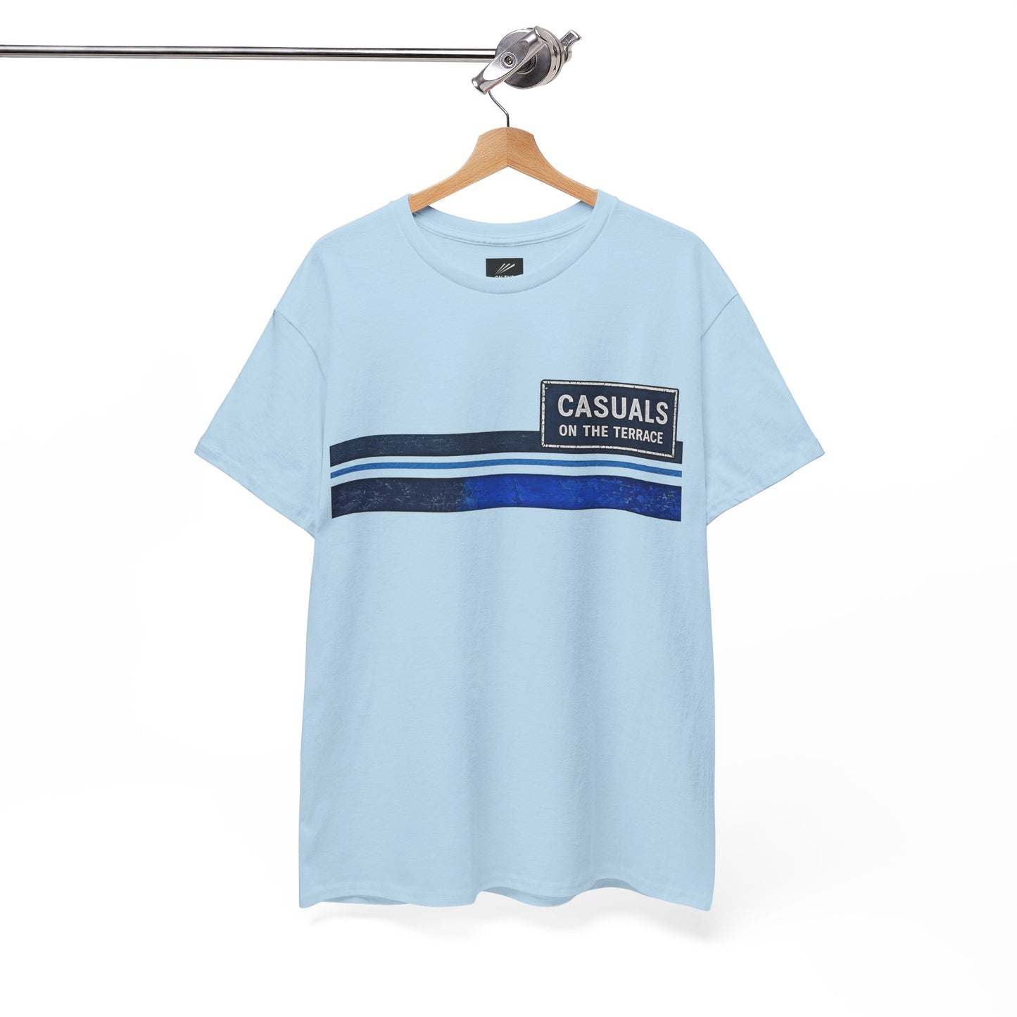 Casuals On The Terrace Heavy Cotton T-Shirt – Light Blue