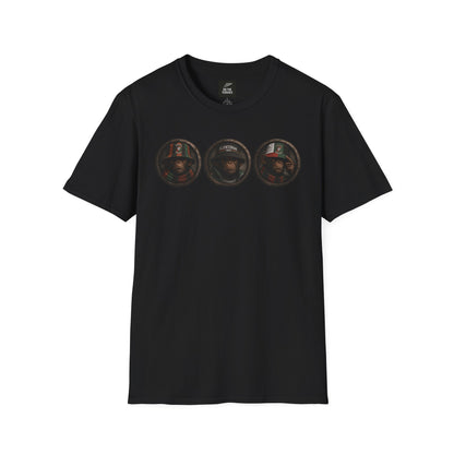 On The Terrace Northern Monkeys black graphic t-shirt featuring retro Hull City black and amber inspired terrace casuals artwork.