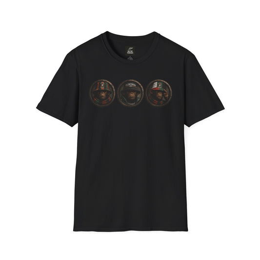 On The Terrace Northern Monkeys black graphic t-shirt featuring retro Hull City black and amber inspired terrace casuals artwork.