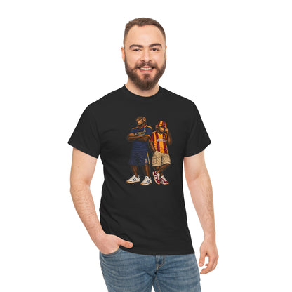 Bradford City JCT600 Era Duo terrace t-shirt in black, product mockup - On The Terrace casual wear
