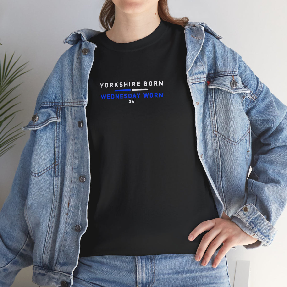 Sheffield Wednesday Yorkshire Born Wednesday Worn terrace t-shirt in black - On The Terrace casual wear