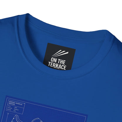 Adidas Gazelle Indoor Technical Blueprint T-Shirt | On The Terrace Exclusive - On The Terrace