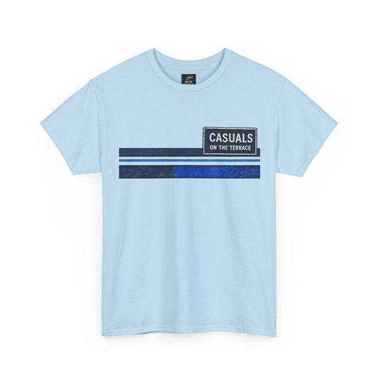 Casuals On The Terrace Heavy Cotton T-Shirt – Light Blue