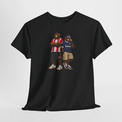 Brentford Indeed Era Duo terrace t-shirt in black, back view - On The Terrace casual wear