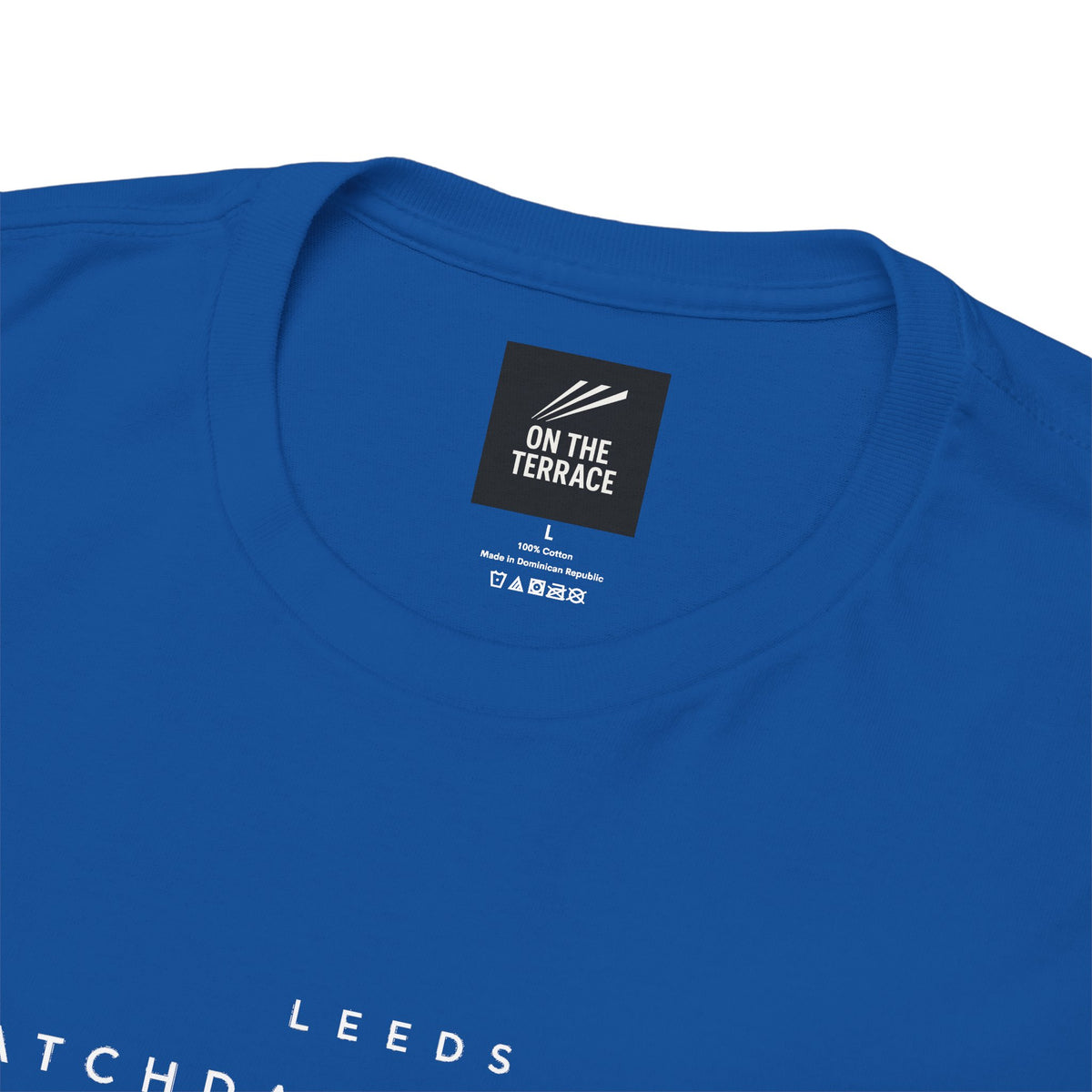 Leeds United Matchday Standard LS11 terrace t-shirt in royal blue - On The Terrace casual wear