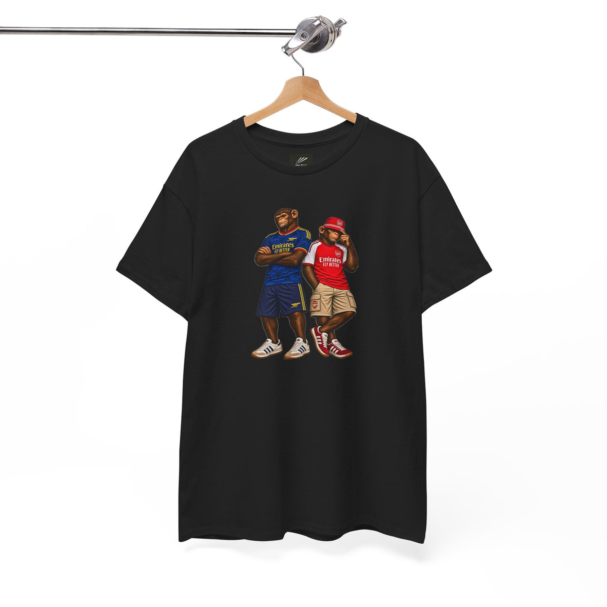 Arsenal Emirates Era Duo terrace t-shirt in black, back view - On The Terrace casual wear