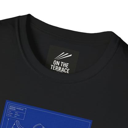 Adidas Gazelle Indoor Technical Blueprint T-Shirt | On The Terrace Exclusive - On The Terrace