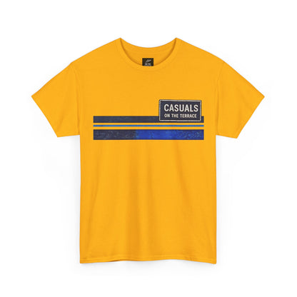 Casuals On The Terrace Heavy Cotton T-Shirt – Mustard Yellow