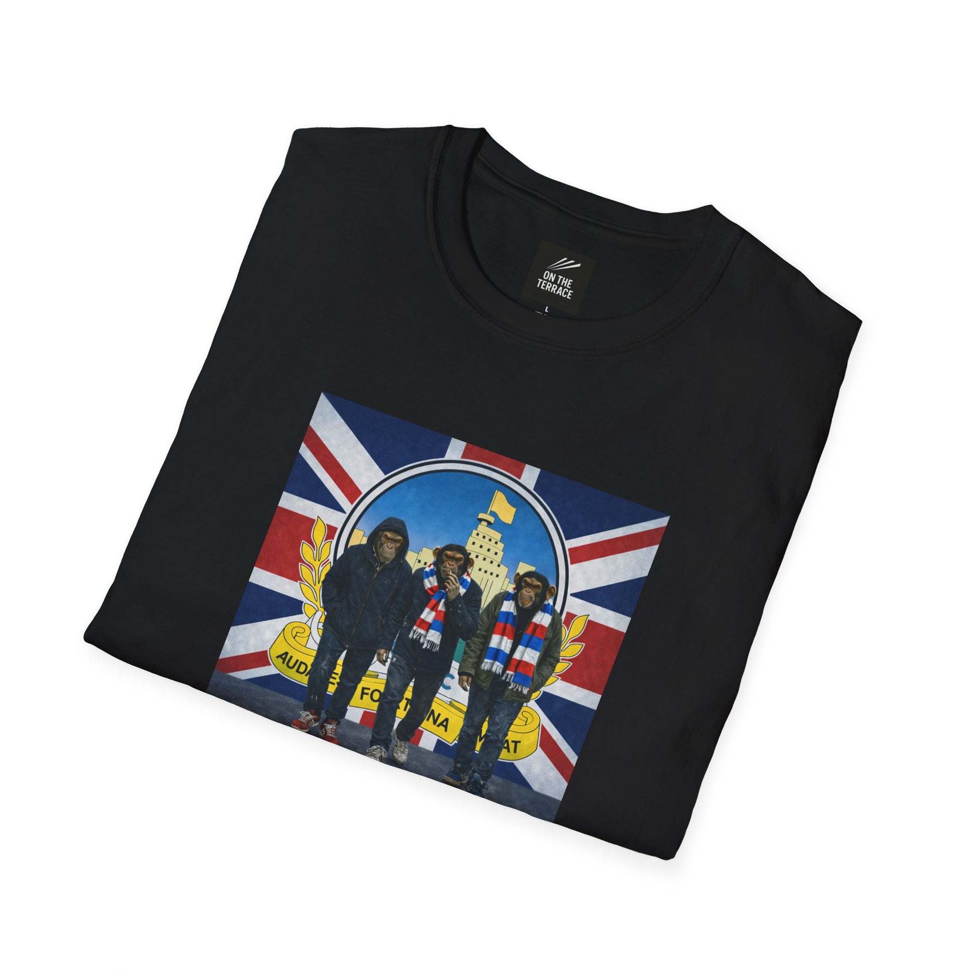 Black Linfield t-shirt on a white background