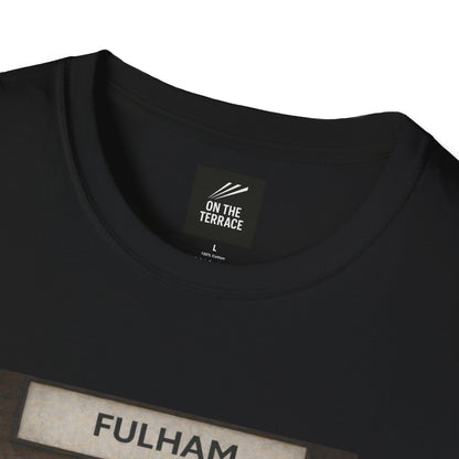 Retro Fulham Tee - Exclusive "FULHAM" Station Design for On The Terrace - On The Terrace