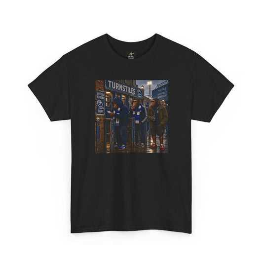 Sheffield Wednesday Turnstiles terrace t-shirt in black - On The Terrace casual wear