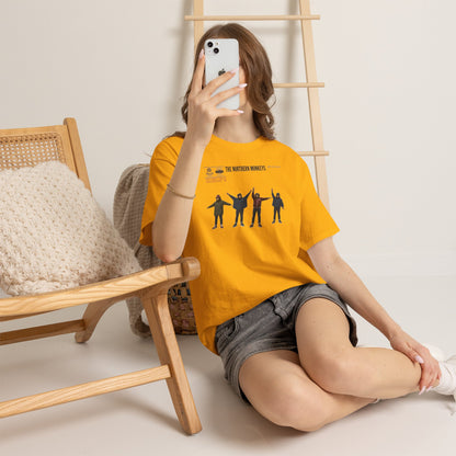Mustard Help Casuals T-shirt with red HELP lettering and terrace artwork