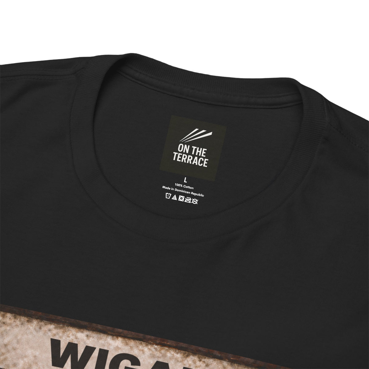 Wigan Athletic Station Bench Trio terrace t-shirt in black - On The Terrace casual wear