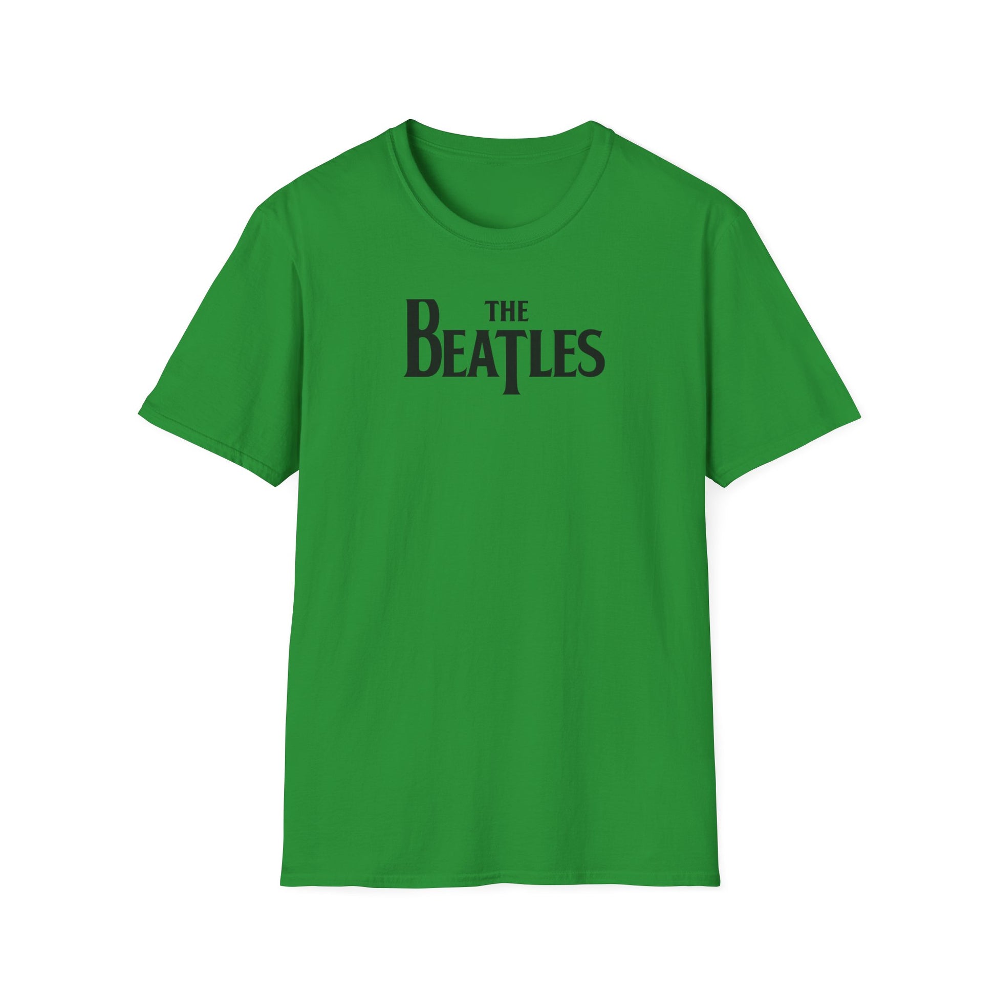 t-shirt with 'The Beatles' logo on a white background