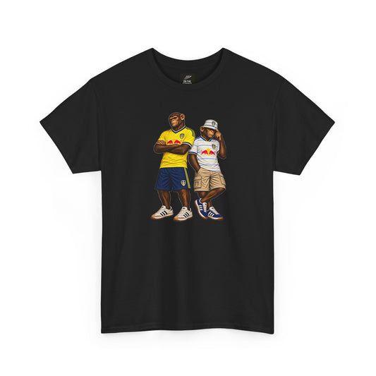 Leeds United "Red Bull Era Duo" T-Shirt – Black