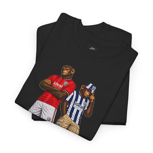 West Bromwich Albion Ideal Heating Era Duo terrace t-shirt in black, chest print detail - On The Terrace casual wear