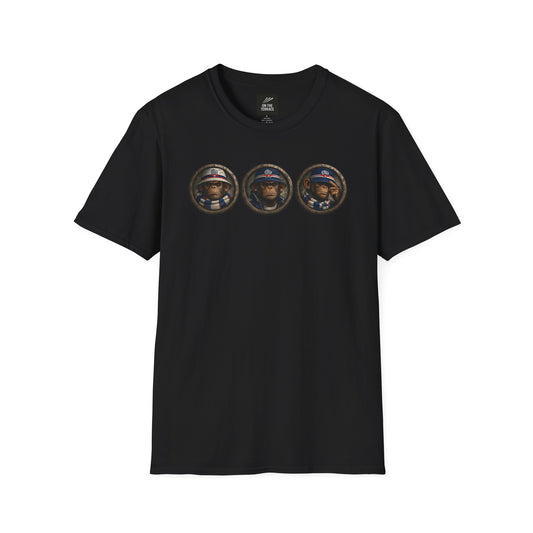 On The Terrace Northern Monkeys black graphic t-shirt featuring retro Bolton Wanderers inspired terrace casuals artwork.