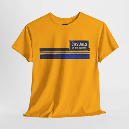 Casuals On The Terrace Heavy Cotton T-Shirt – Mustard Yellow