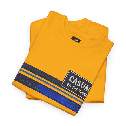 Casuals On The Terrace Heavy Cotton T-Shirt – Mustard Yellow