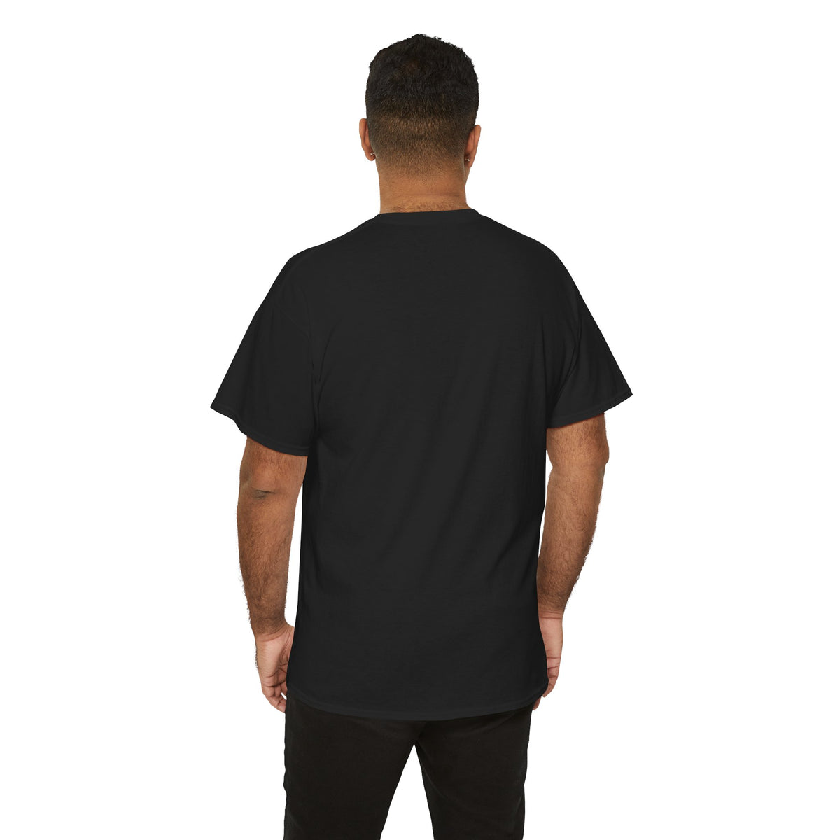 Leeds United Station Bench Trio terrace t-shirt in black, product mockup - On The Terrace casual wear
