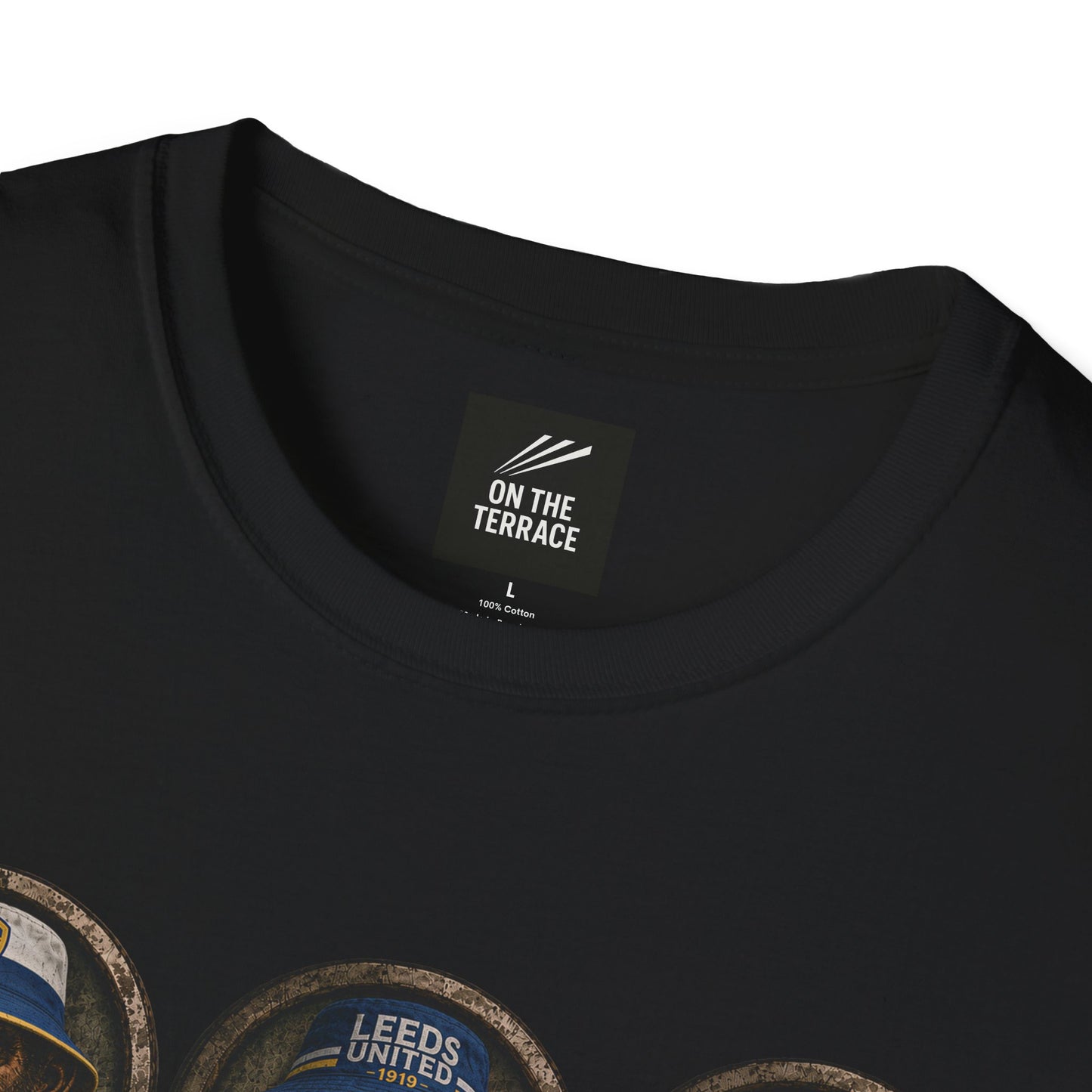 Leeds United "Northern Monkeys" Retro Terrace Portrait T-Shirt – On The Terrace