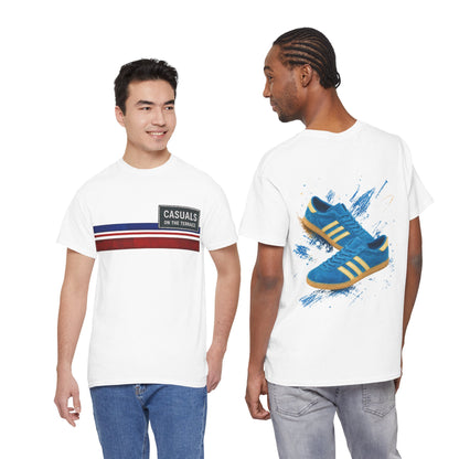 Casuals On The Terrace T-Shirt | Retro Football Casual Style Trainer Print Tee