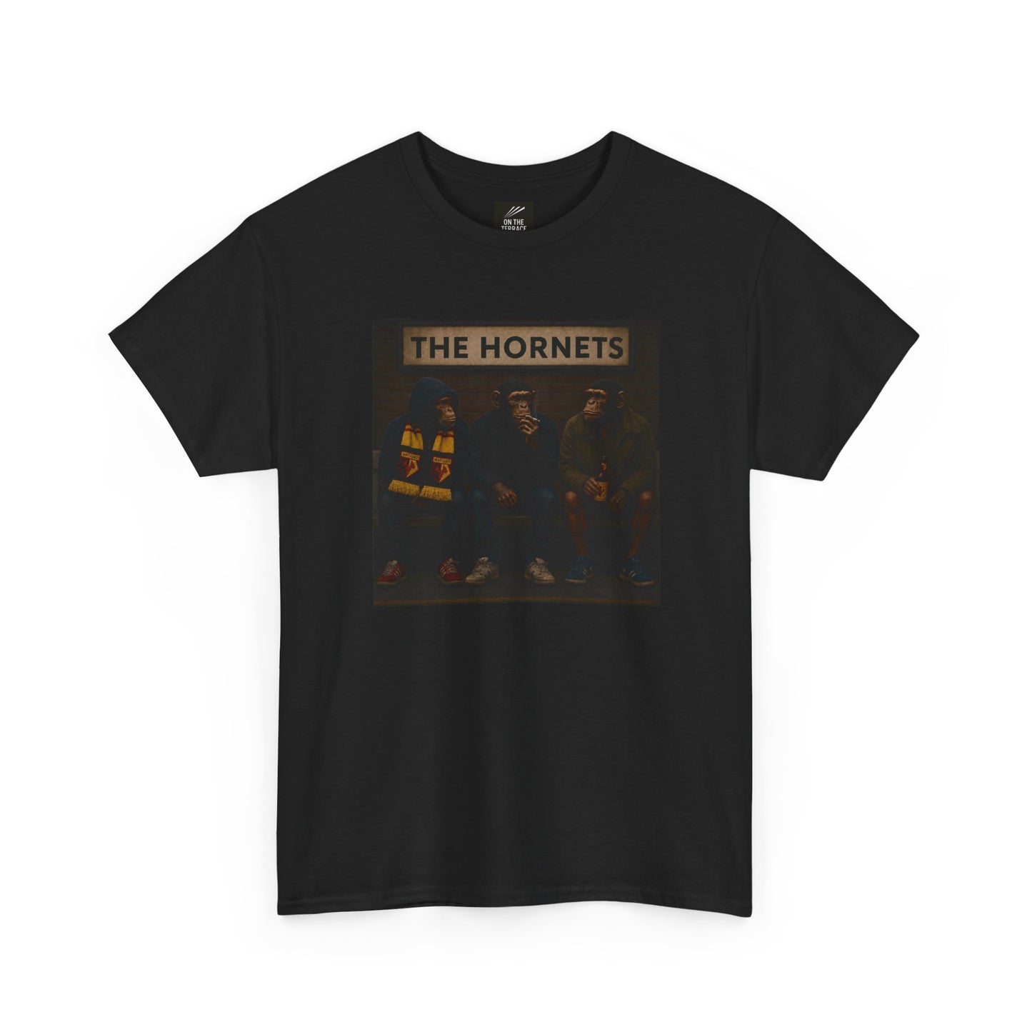 Watford Tee "The Hornets" Terrace Monkeys Heavy Cotton T-Shirt