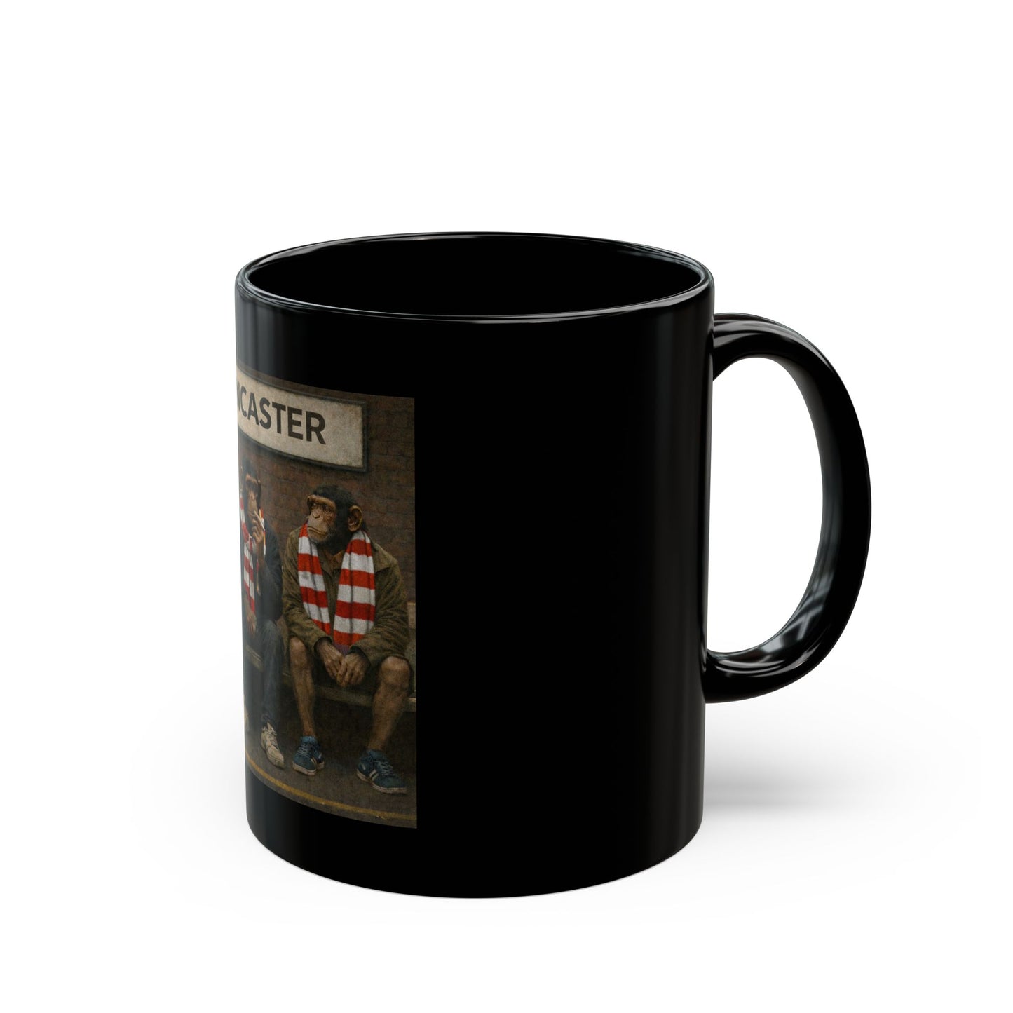 Doncaster Football Fans Black Mug — Ceramic 11oz/15oz Tea Coffee Cup