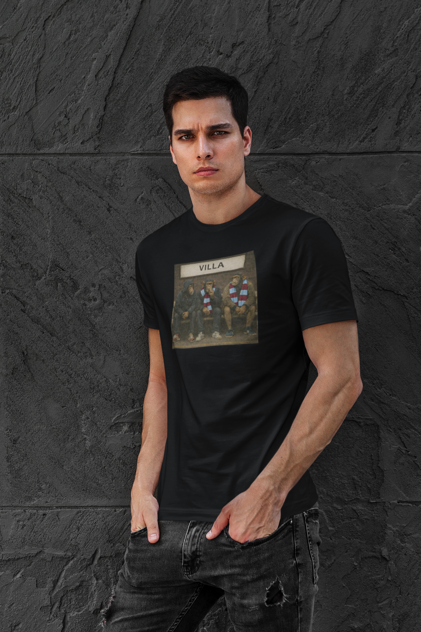 Retro Aston Villa "VILLA" Station Tee | On The Terrace Exclusive - On The Terrace