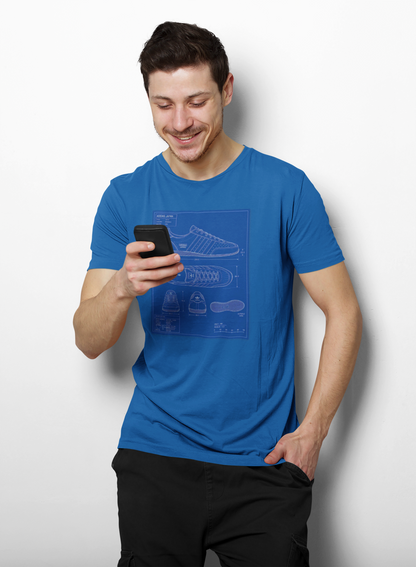 Adidas Japan Technical Blueprint T-Shirt - On The Terrace