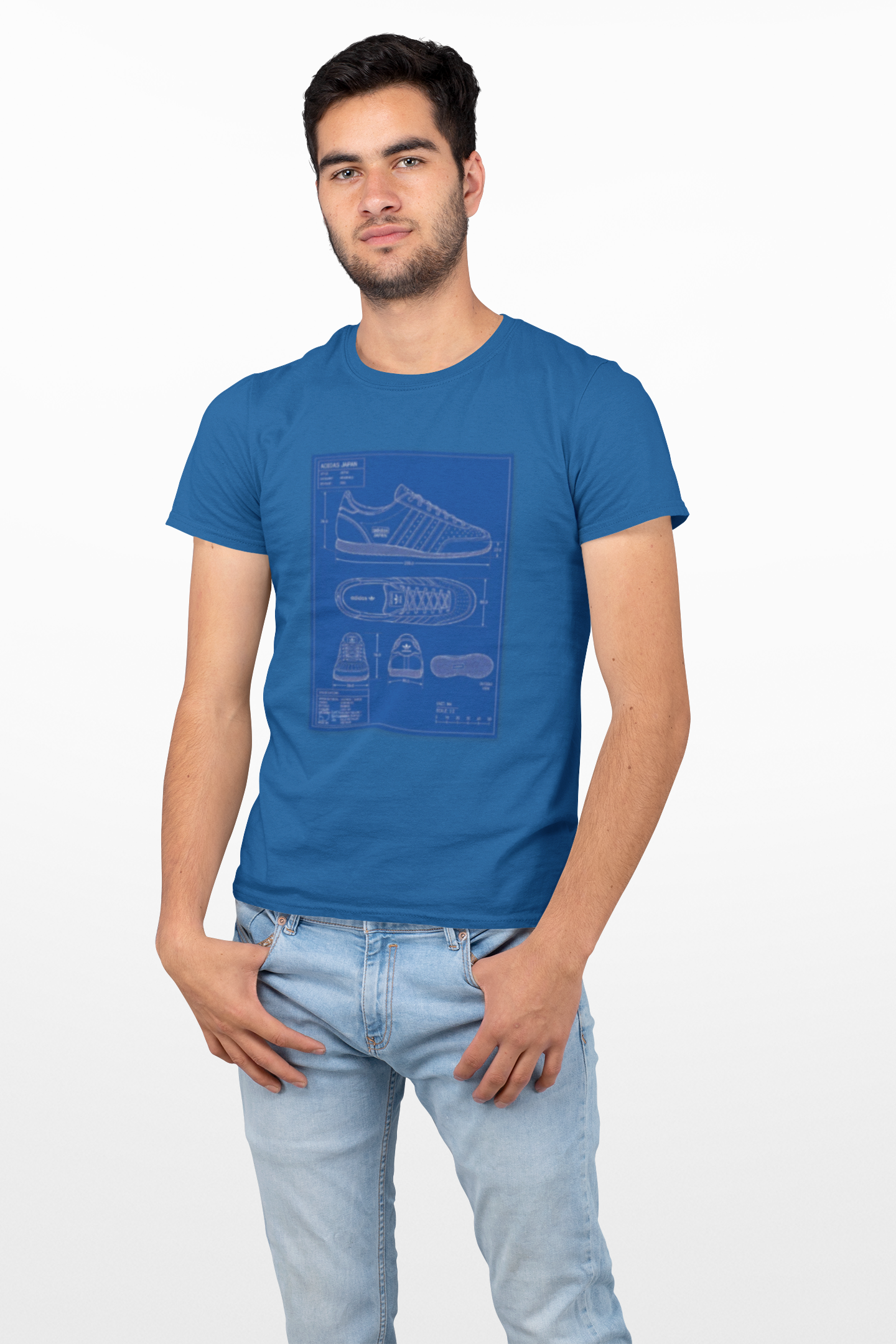 Adidas Japan Technical Blueprint T-Shirt - On The Terrace