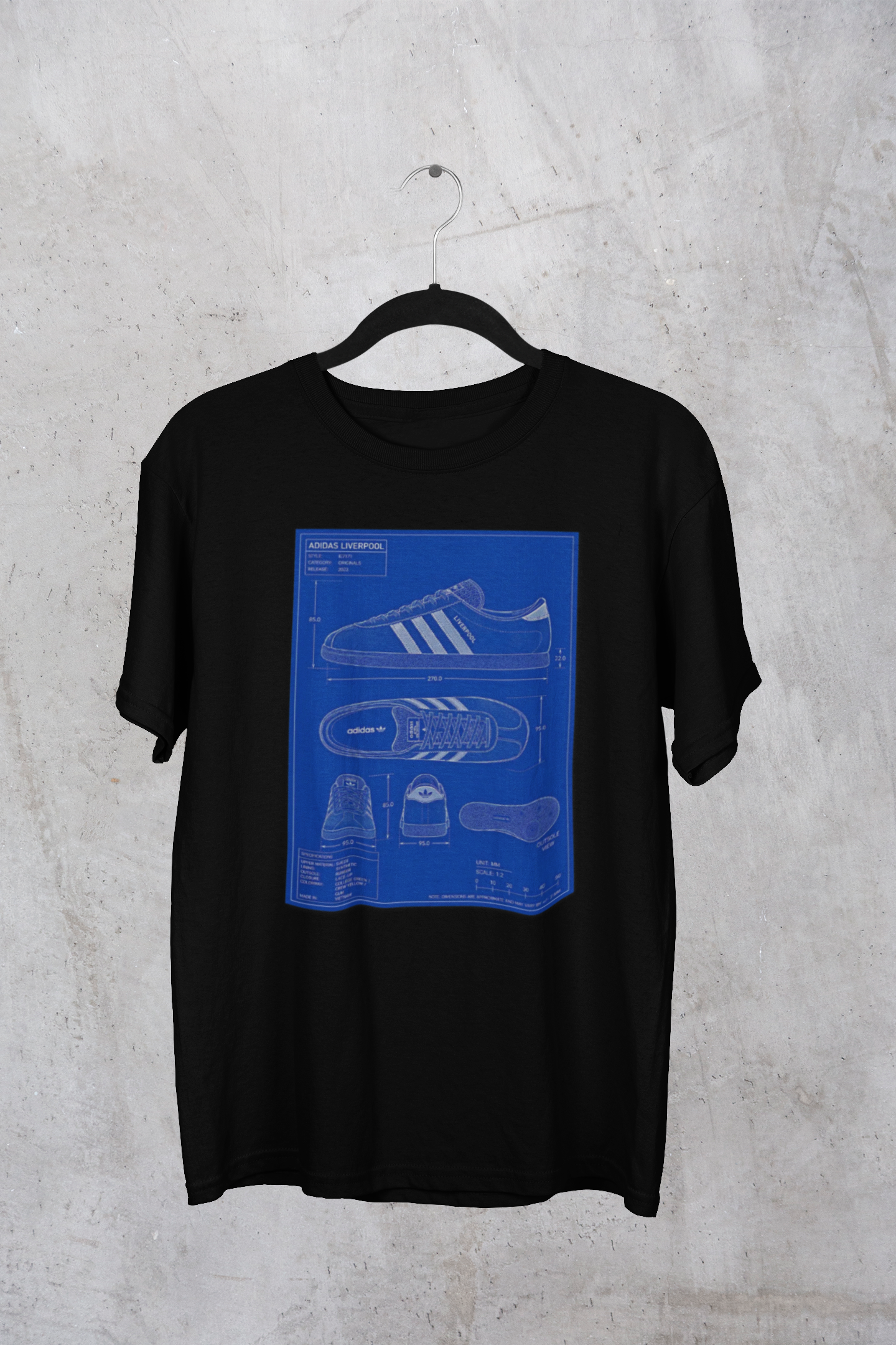Adidas Liverpool Technical Blueprint T-Shirt | On The Terrace Exclusive - On The Terrace