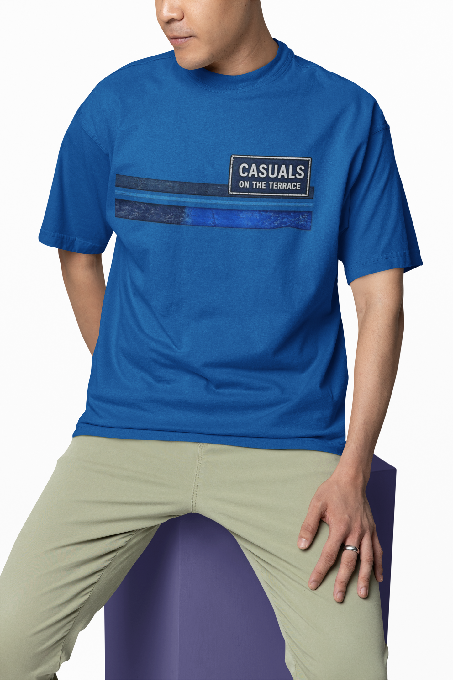 Casuals On The Terrace Heavy Cotton T-Shirt