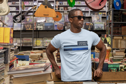 Casuals On The Terrace Heavy Cotton T-Shirt – Light Blue