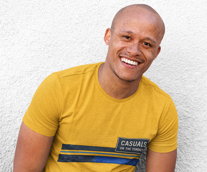 Casuals On The Terrace Heavy Cotton T-Shirt – Mustard Yellow