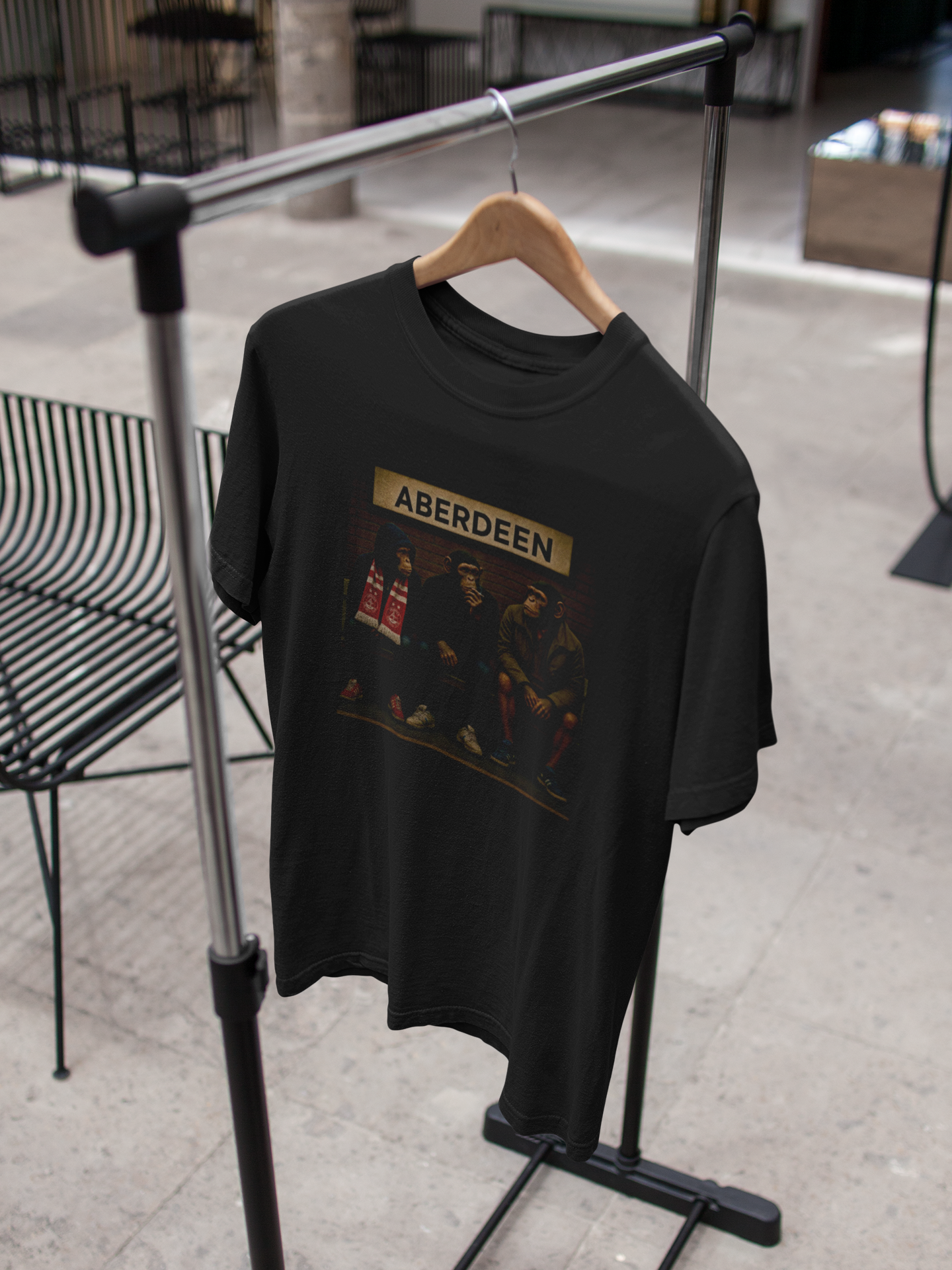 Aberdeen "Terrace Monkeys" Heavy Cotton T-Shirt – On The Terrace