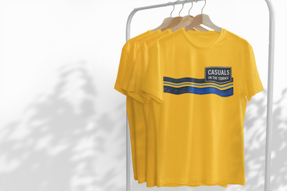 Casuals On The Terrace Heavy Cotton T-Shirt – Mustard Yellow