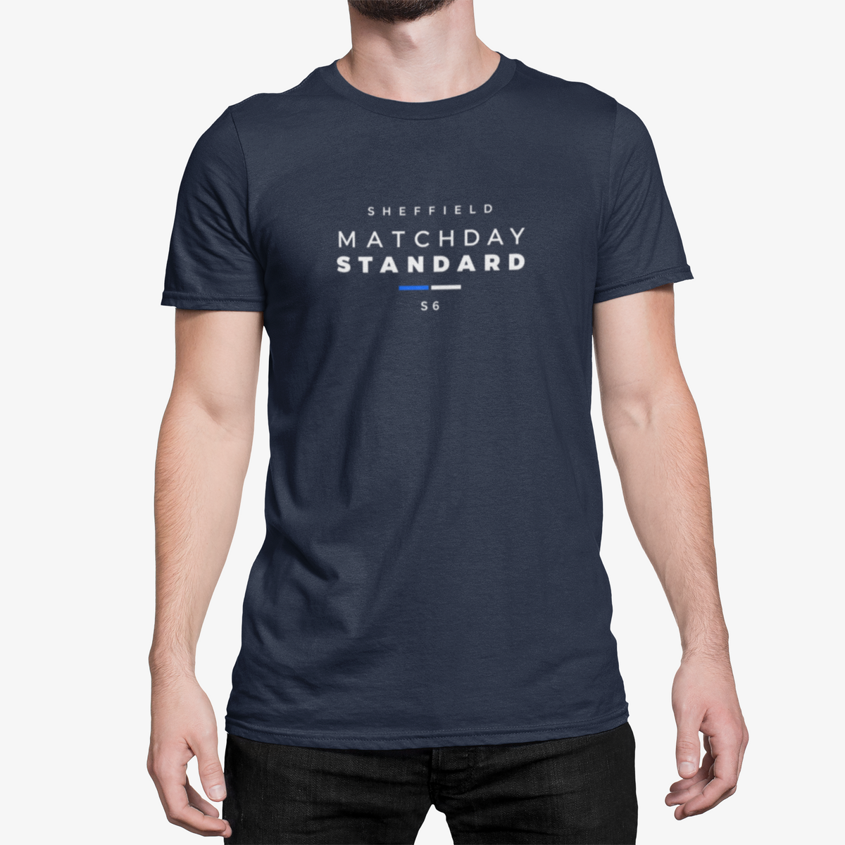 Sheffield Wednesday Matchday Standard S6 terrace t-shirt in navy - On The Terrace casual wear