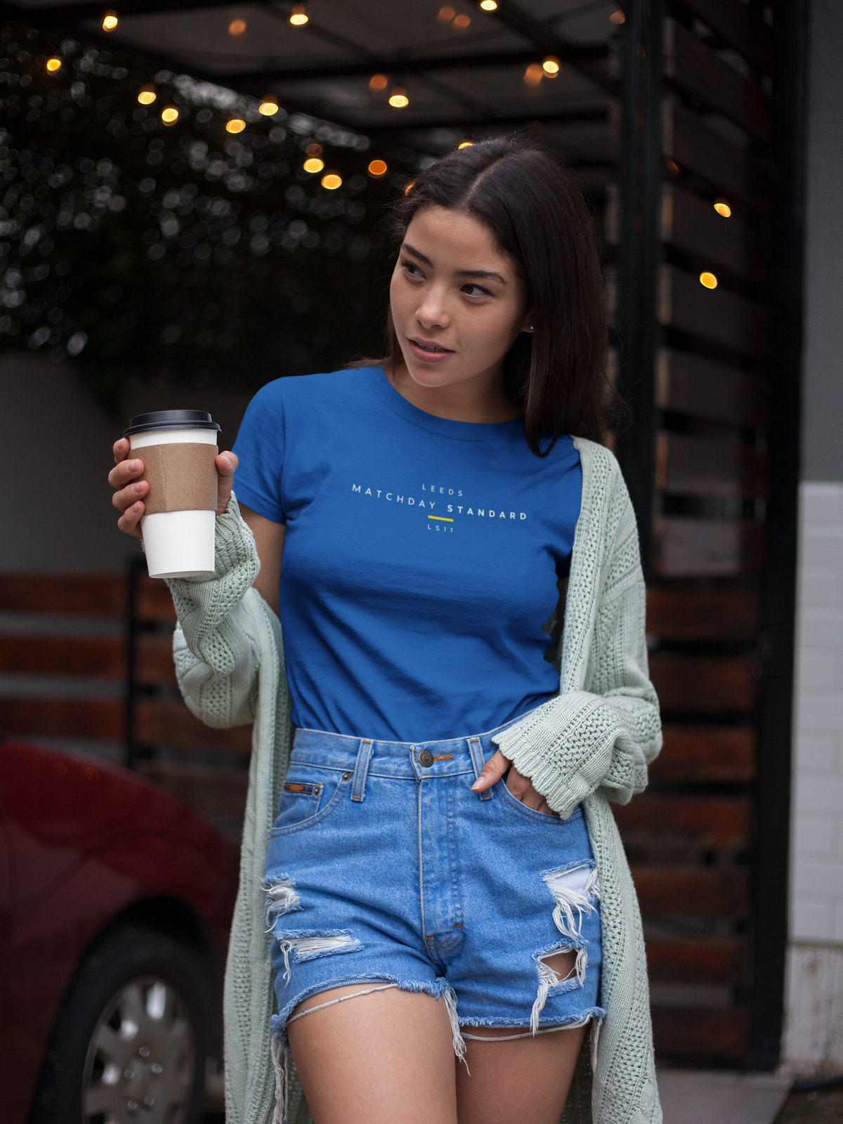 Leeds United Matchday Standard LS11 terrace t-shirt in royal blue - On The Terrace casual wear