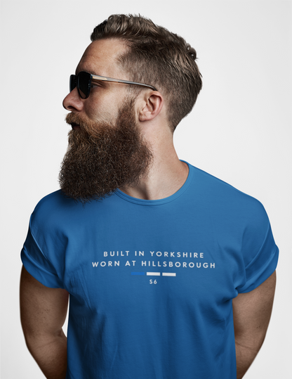 Sheffield Wednesday Matchday Standard S6 Stacked Edition terrace t-shirt in navy - On The Terrace casual wear