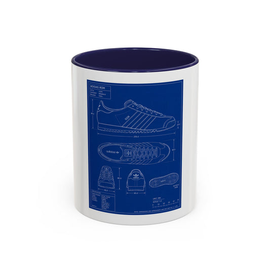 Adidas ROM Technical Blueprint Mug | 11oz Two-Tone Ceramic