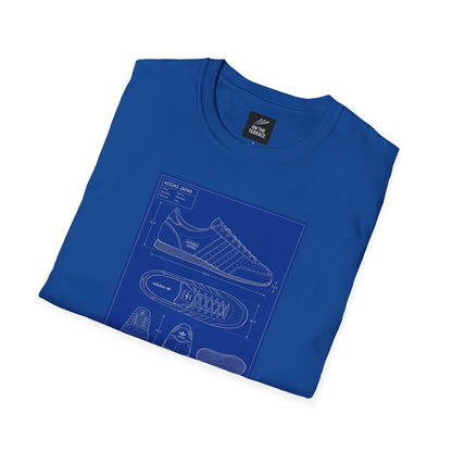 Adidas Japan Technical Blueprint T-Shirt - On The Terrace